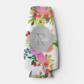 Rafraîchisseur Pour Bouteille PixDezines Aquarelle Florale/do-it-yourself arrièr (Devant)