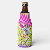 Rafraîchisseur Pour Bouteille PixDezines forêt tropicale/do-it-yourself couleur (Bottle Devant)