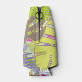 Rafraîchisseur Pour Bouteille PixDezines forêt tropicale/do-it-yourself couleur (Dos)