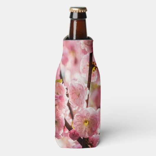 Rafraîchisseur Pour Bouteille Plum à fleurs - Paradize rose (Bottle Devant)