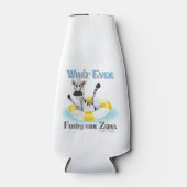 Rafraîchisseur Pour Bouteille Quelque chose de drôle flotte votre Zebra (Devant)