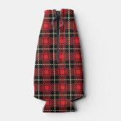 Rafraîchisseur Pour Bouteille Red Plaid Background (Dos)