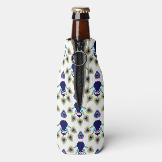 Rafraîchisseur Pour Bouteille retro india exotiock peacock (Bouteille Dos)