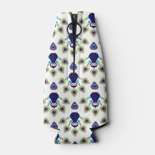 Rafraîchisseur Pour Bouteille retro india exotiock peacock (Dos)