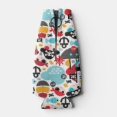 Rafraîchisseur Pour Bouteille Rétro pirate illustration sailing (Dos)