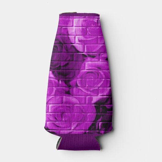 Rafraîchisseur Pour Bouteille Rose-04--Glacière-Bouteille-Boisson-Violet--Koozie (Devant)