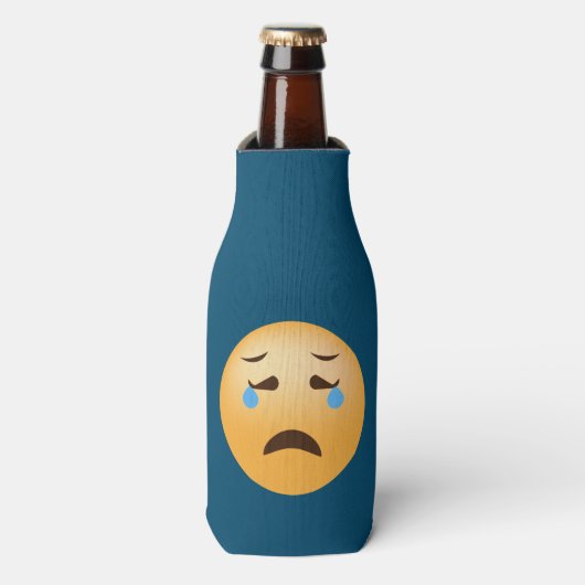 Rafraîchisseur Pour Bouteille Sad Emoji (Bottle Devant)