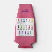 RAFRAÎCHISSEUR POUR BOUTEILLE SENSIBILISATION AU CANCER (Devant)