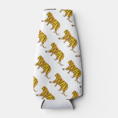 Rafraîchisseur Pour Bouteille Silhouette Tiger noir et orange (Devant)