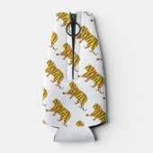 Rafraîchisseur Pour Bouteille Silhouette Tiger noir et orange (Dos)