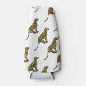 Rafraîchisseur Pour Bouteille Siloette léopard Brown et jaune (Devant)