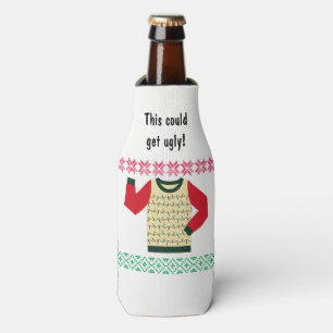 Rafraîchisseur Pour Bouteille Soirée de Noël affreuse Personnalisée
