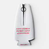 RAFRAÎCHISSEUR POUR BOUTEILLE ST ANDREW PATRON SAINT DE GOLFERS (Dos)