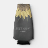 Rafraîchisseur Pour Bouteille Sunflower Chalkboard Russe Mariage (Devant)