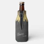 Rafraîchisseur Pour Bouteille Sunflower Chalkboard Russe Mariage (Bouteille Dos)