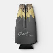 Rafraîchisseur Pour Bouteille Sunflower Chalkboard Russe Mariage (Dos)