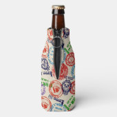 Rafraîchisseur Pour Bouteille Texture avec de vrais timbres. (Bouteille Dos)