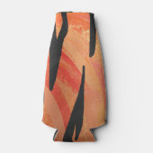 Rafraîchisseur Pour Bouteille Tiger chaud orange et noir (Devant)