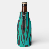 Rafraîchisseur Pour Bouteille Tiger noir et Turquoise (Bouteille Dos)