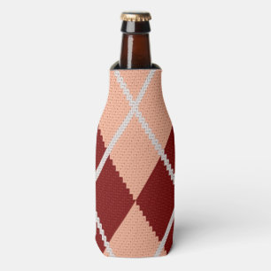 Rafraîchisseur Pour Bouteille Tissu à motifs de losanges réaliste