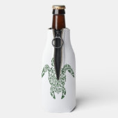 Rafraîchisseur Pour Bouteille Tortue de style tribal Letterpress (Bouteille Dos)