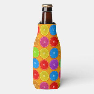 Rafraîchisseur Pour Bouteille Tranches d'orange fraîches et colorées