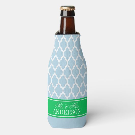 Rafraîchisseur Pour Bouteille Whal Marocain #4 CB Emerald Nom Mariage (Bottle Devant)