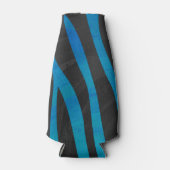 Rafraîchisseur Pour Bouteille Zebra Black et Blue Print (Devant)