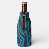 Rafraîchisseur Pour Bouteille Zebra Black et Blue Print (Bouteille Dos)