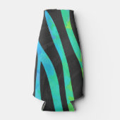 Rafraîchisseur Pour Bouteille Zebra Black et Rainbow Print (Devant)