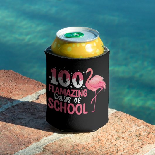 Rafraîchisseur Pour Canette 100 Jours de flamazing de Flamant rose scolaire En (Piscine in situ)