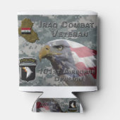 Rafraîchisseur Pour Canette 101e Division aéroportée Irak Vétéran de combat (Dos)