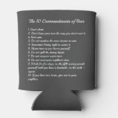 Rafraîchisseur Pour Canette 10 Commandements de la bière (Dos)