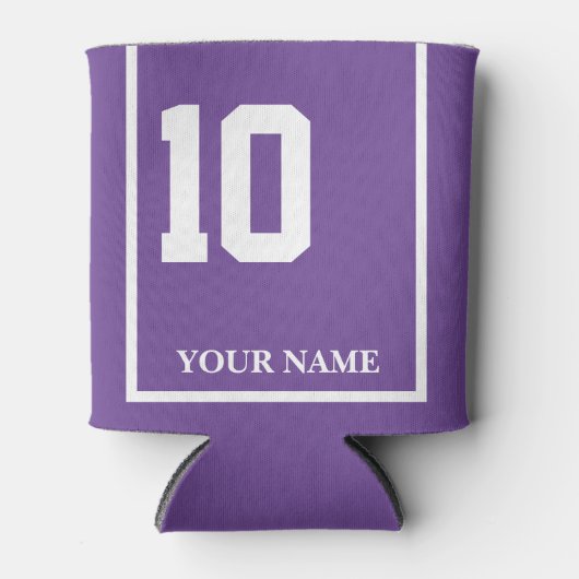 Rafraîchisseur Pour Canette 10 Violet avec couverture de selle Cheval Blanc Pe (Devant)