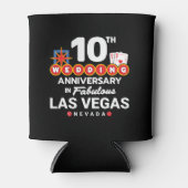 Rafraîchisseur Pour Canette 10e Wedding Anniversary Couples Las Vegas (Devant)