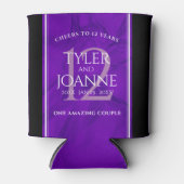 Rafraîchisseur Pour Canette 12ème anniversaire de la Mariage de soie (Devant)