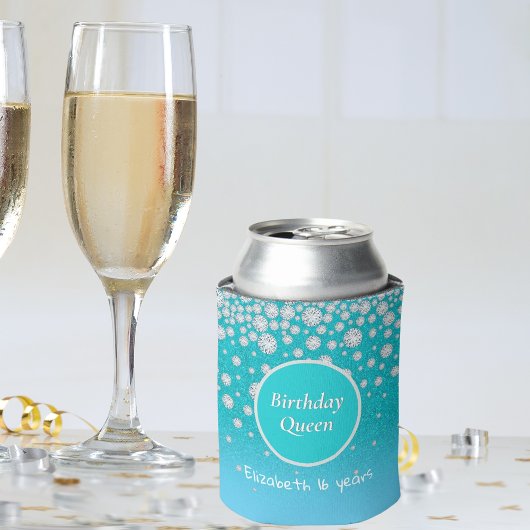 Rafraîchisseur Pour Canette 16e anniversaire reine diamants parties scintillan