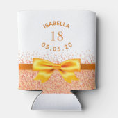 Rafraîchisseur Pour Canette 18e anniversaire or arc blanc (Dos)