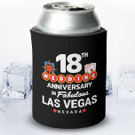 Rafraîchisseur Pour Canette 18e Wedding Anniversary<br><div class="desc">Unique 18th anniversary gift for husband & wife or married couple a romantic weekend getaway to Las Vegas to celebrate 18 years of marriage ! Novty to remember your Vegas trip a second honeymoon vacation ou wedding party you never had. Objets "18th Wedding Anniversary in Fabulous Las Vegas Nevada" w/...</div>