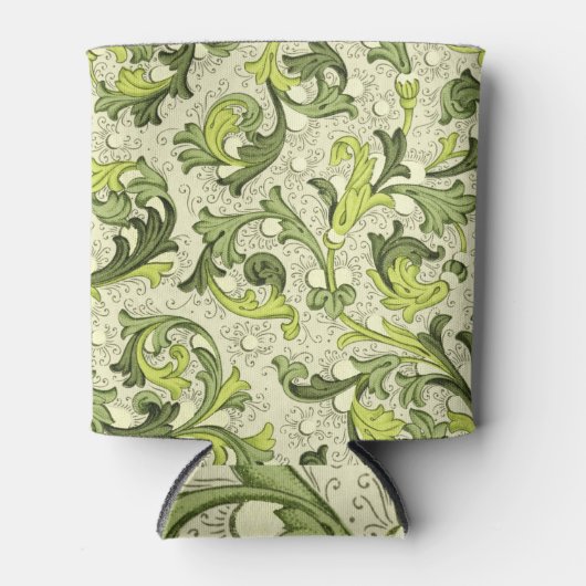 Rafraîchisseur Pour Canette 18ème siècle : Fond d'écran floral d'antiquité. (Devant)