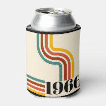 1966 60e Anniversaire Rayure Rétro Vintage