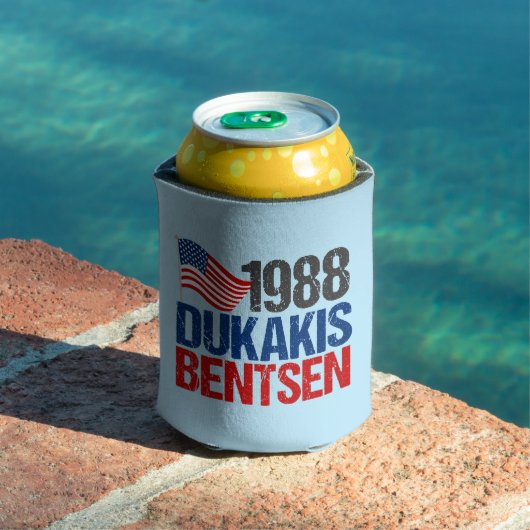 Rafraîchisseur Pour Canette 1988 Dukakis Bentsen Funny Rétro Election (Piscine in situ)