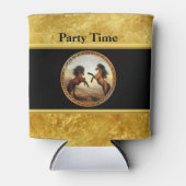 Rafraîchisseur Pour Canette 1 cheval cadre or (Devant)