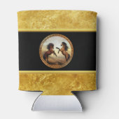 Rafraîchisseur Pour Canette 1 cheval cadre or (Dos)