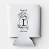 Rafraîchisseur Pour Canette 1er anniversaire Mariage (Dos)