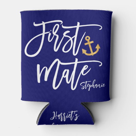 Rafraîchisseur Pour Canette 1re Mate Nautical Maid of Honor Bachelorette (Devant)