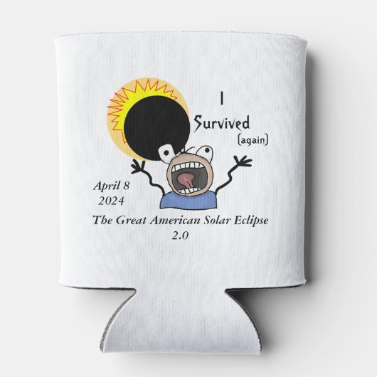 Rafraîchisseur Pour Canette 2024 Solar Eclipse Survival (Dos)