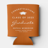 Rafraîchisseur Pour Canette 2025 Classic Burnt Orange Graduation Can Cooler (Dos)