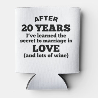 Rafraîchisseur Pour Canette 20 Ans D'Amour Et De Vin