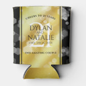 Rafraîchisseur Pour Canette 21ème anniversaire de Mariage en laiton (Devant)